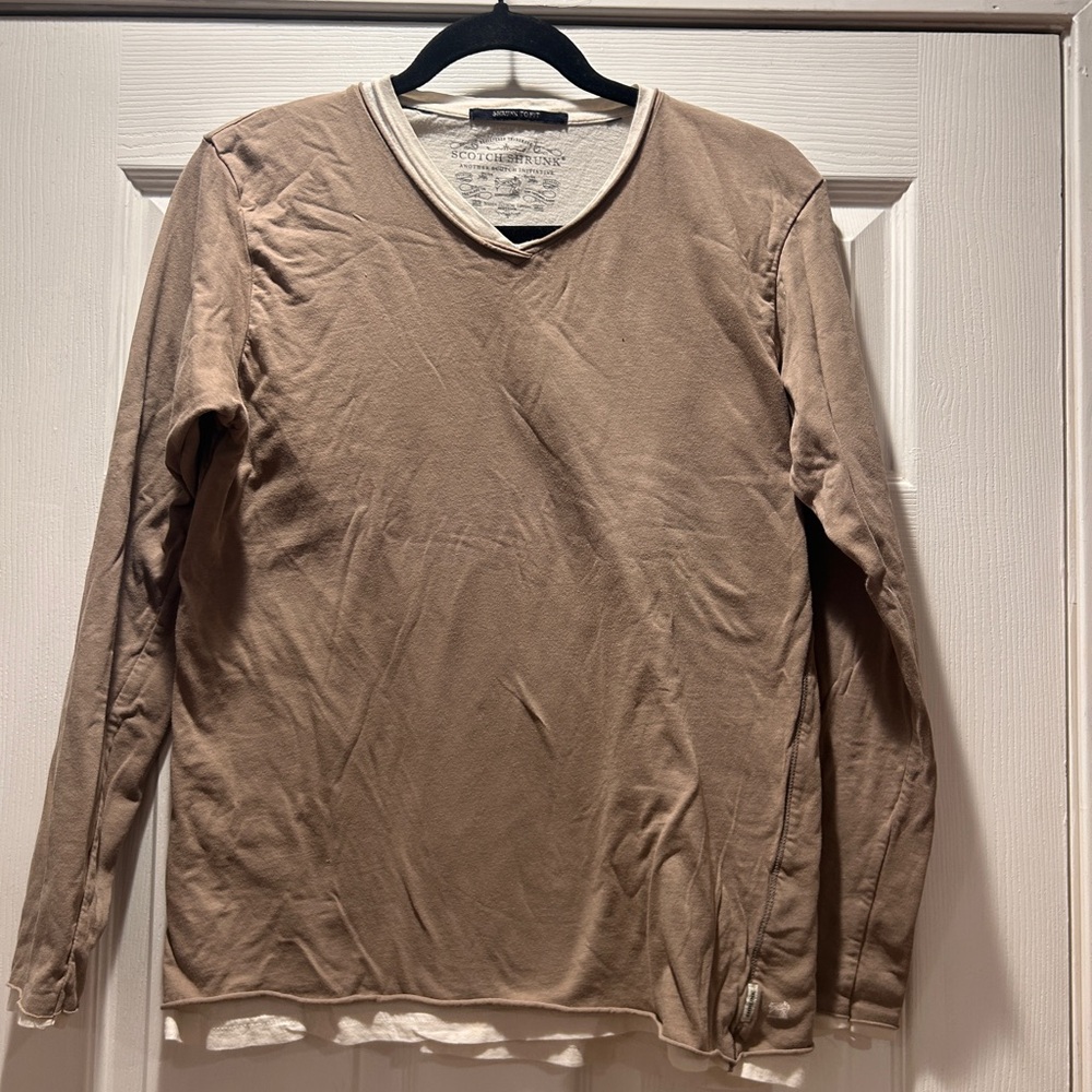 Scotch Shrunk | V-neck Long Sleeve Size S